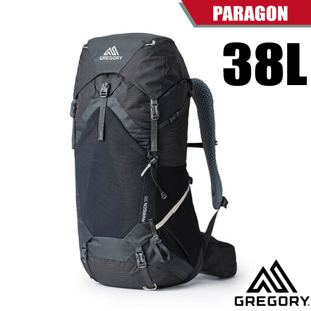 【美國 GREGORY】PARAGON 38 多功能健行登山背包(38L).透氣背網背包/143363-2917 玄武黑✿30E010